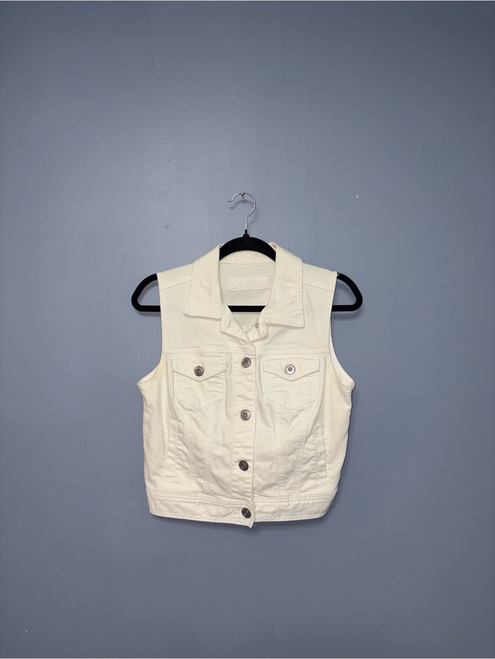 Maurice’s | White Jean Vest | Size Medium